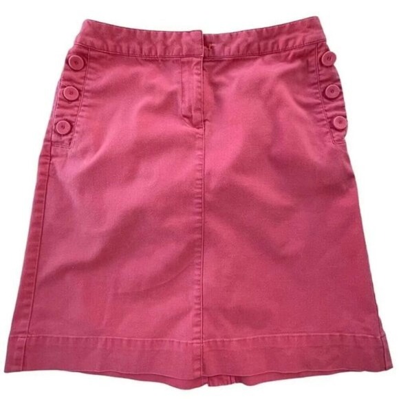 Talbots Dresses & Skirts - Vintage Talbots Coral Pink Button Up Cotton Stretch Skirt Size 4